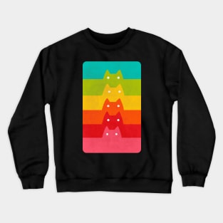 colorful cats - cats phone case Crewneck Sweatshirt